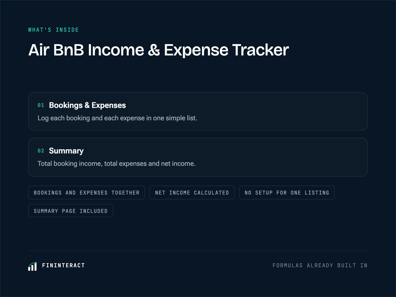 Air BnB Income & Expense Tracker preview