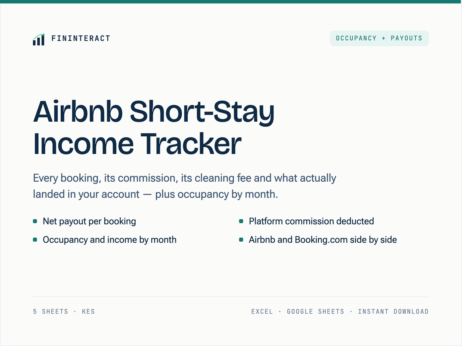 Airbnb / Short-Stay Income Tracker thumbnail 2