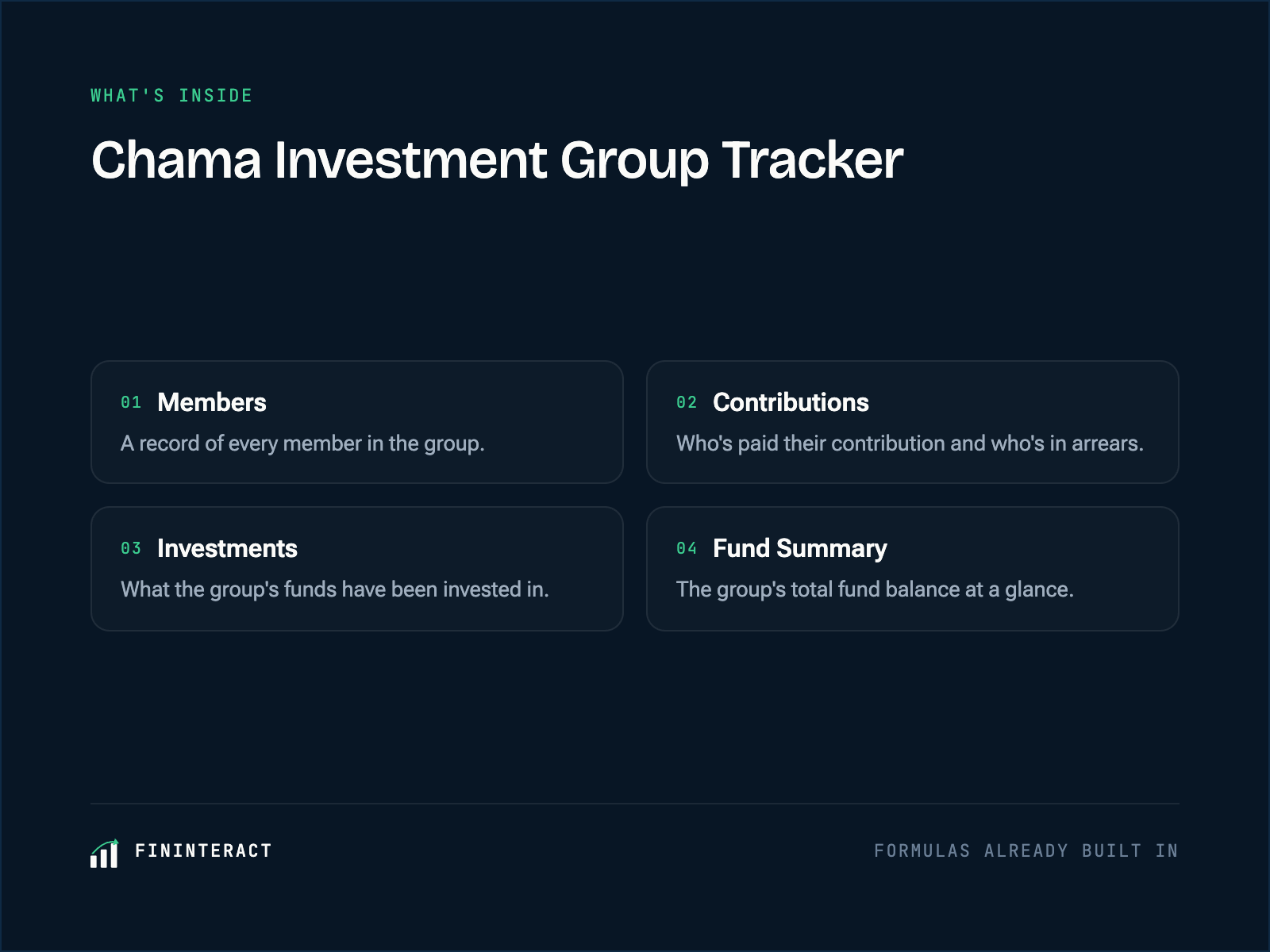 Chama / Investment Group Tracker preview