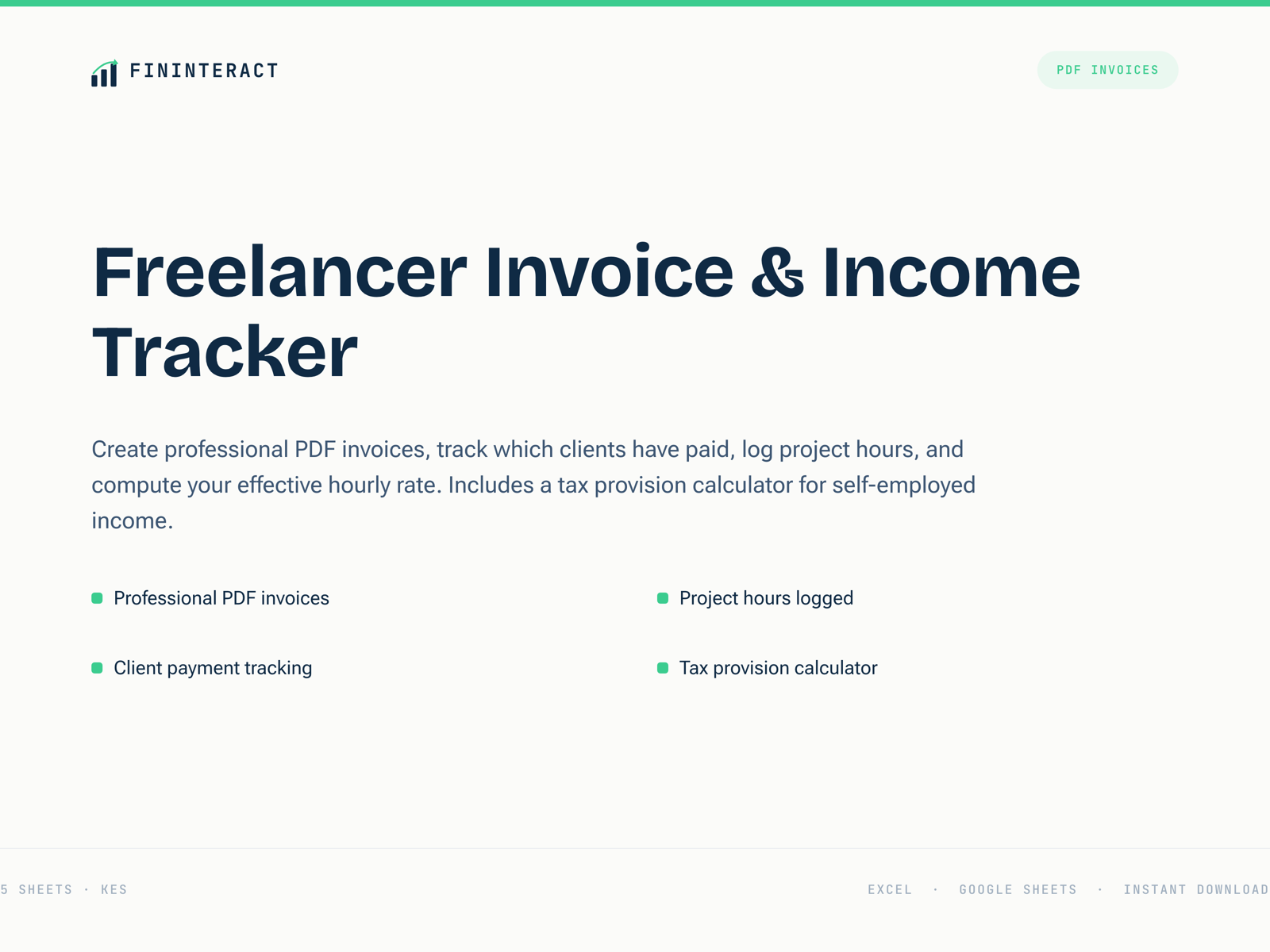 Freelancer Invoice & Income Tracker thumbnail 2