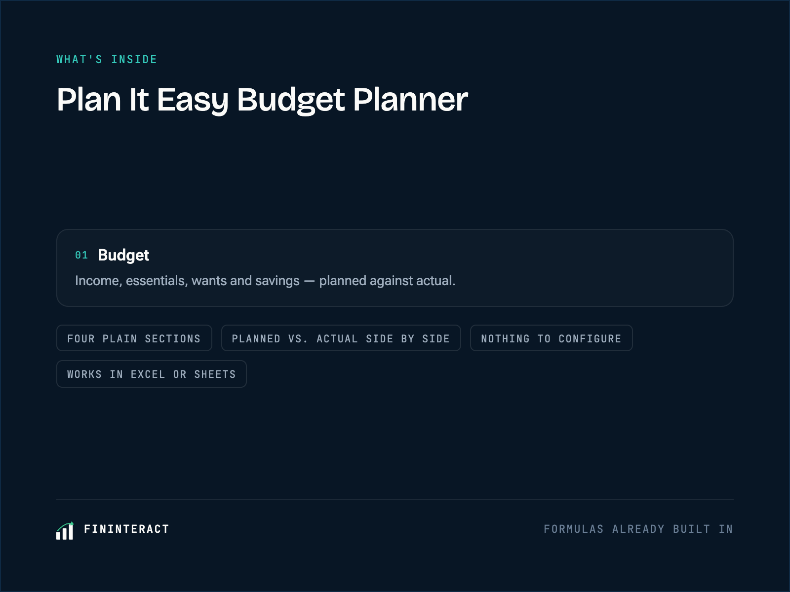 Plan It Easy Budget Planner preview 1 of 3