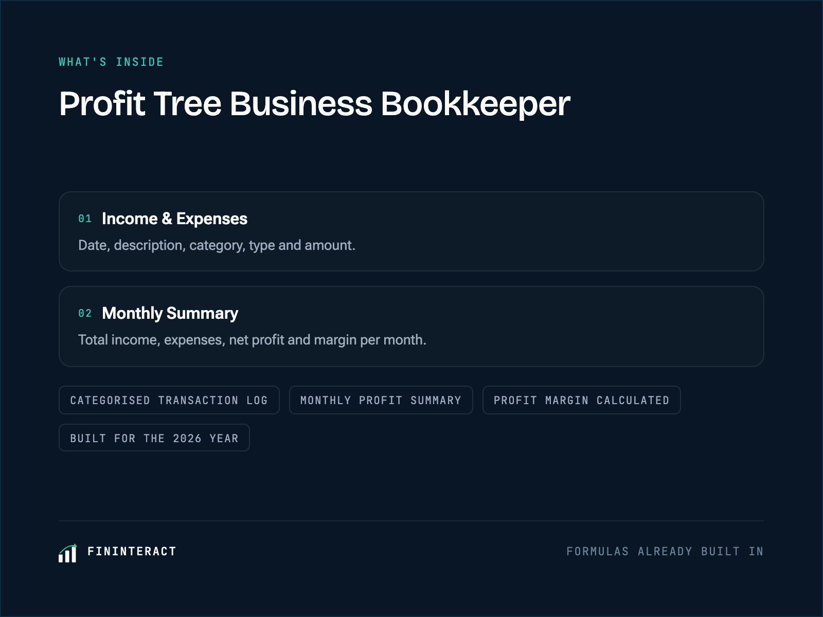 Profit Tree Business Bookkeeper (2026) preview