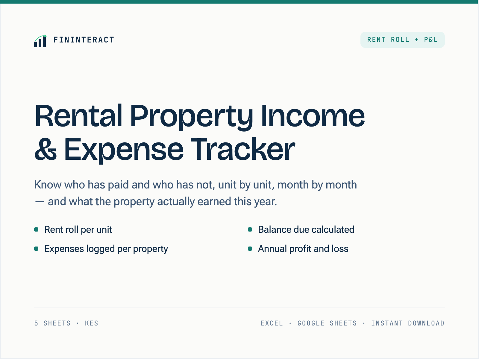 Rental Property Income & Expense Tracker thumbnail 2